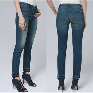 White House Black Market “The Slim Ankle” Embellished Hem Size 0